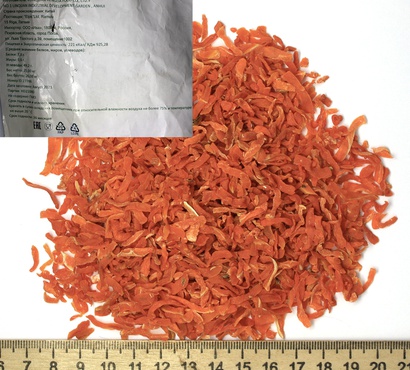 Новое поступление - Морковь сушеная 3-3-20мм (соломка)